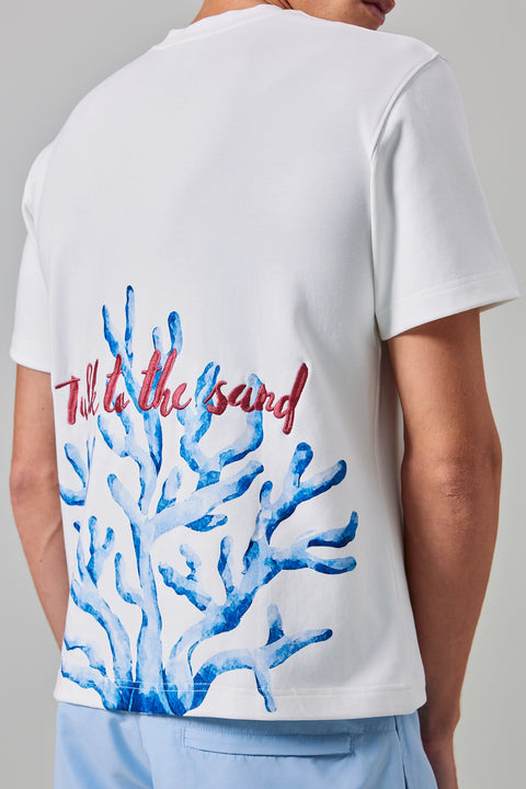 Classic Fit T-Shirt With Silky Embroidery