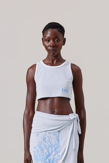 Embroidered Towel Terry Crop
