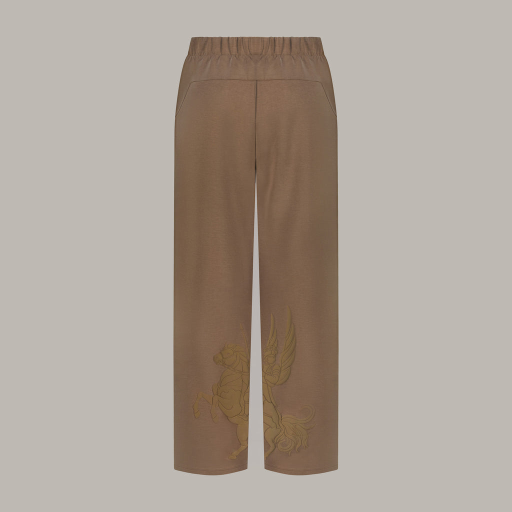 Illustrated Straight-Leg Modal Joggers