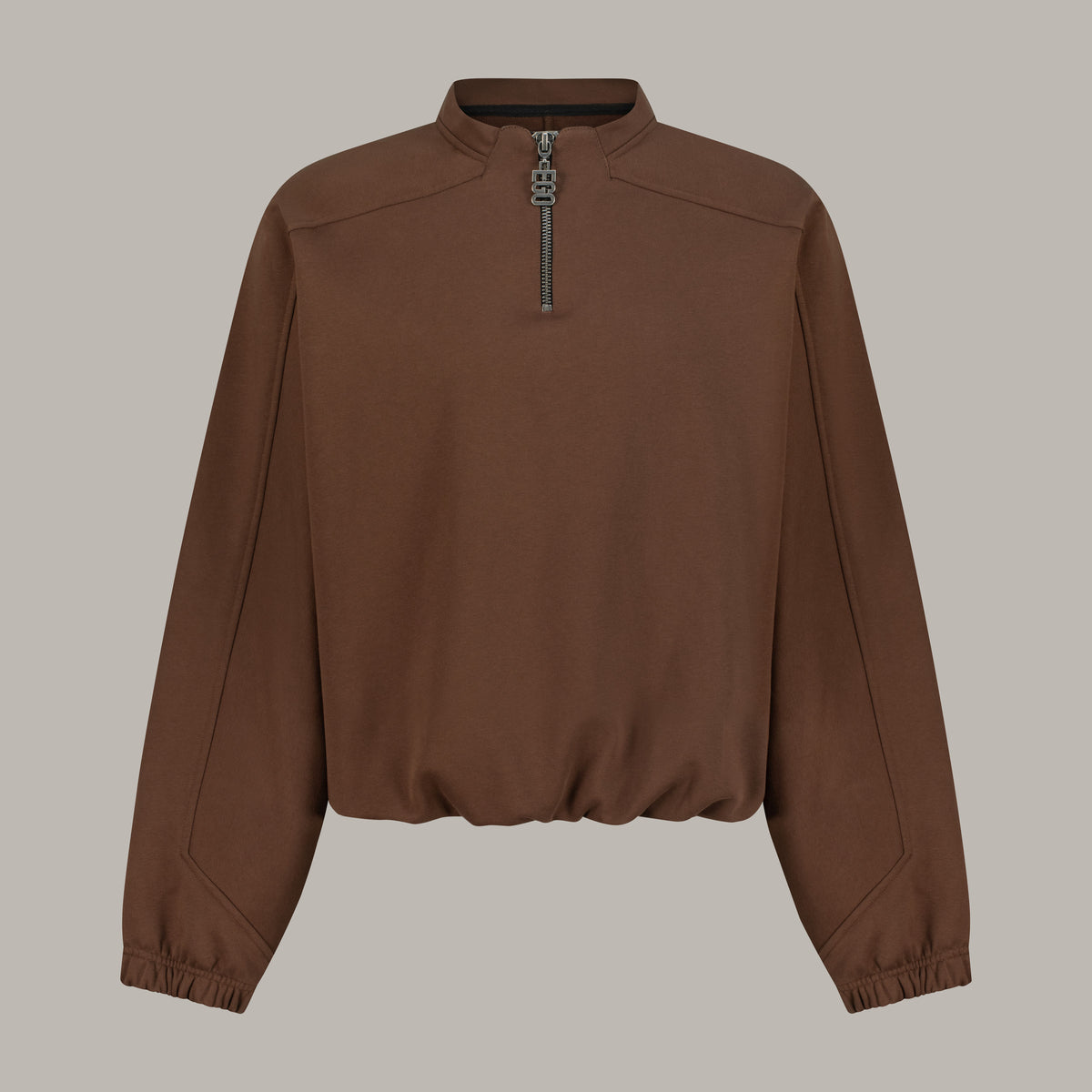 Oversized Quarter-Zip Fleece Sweatshirt