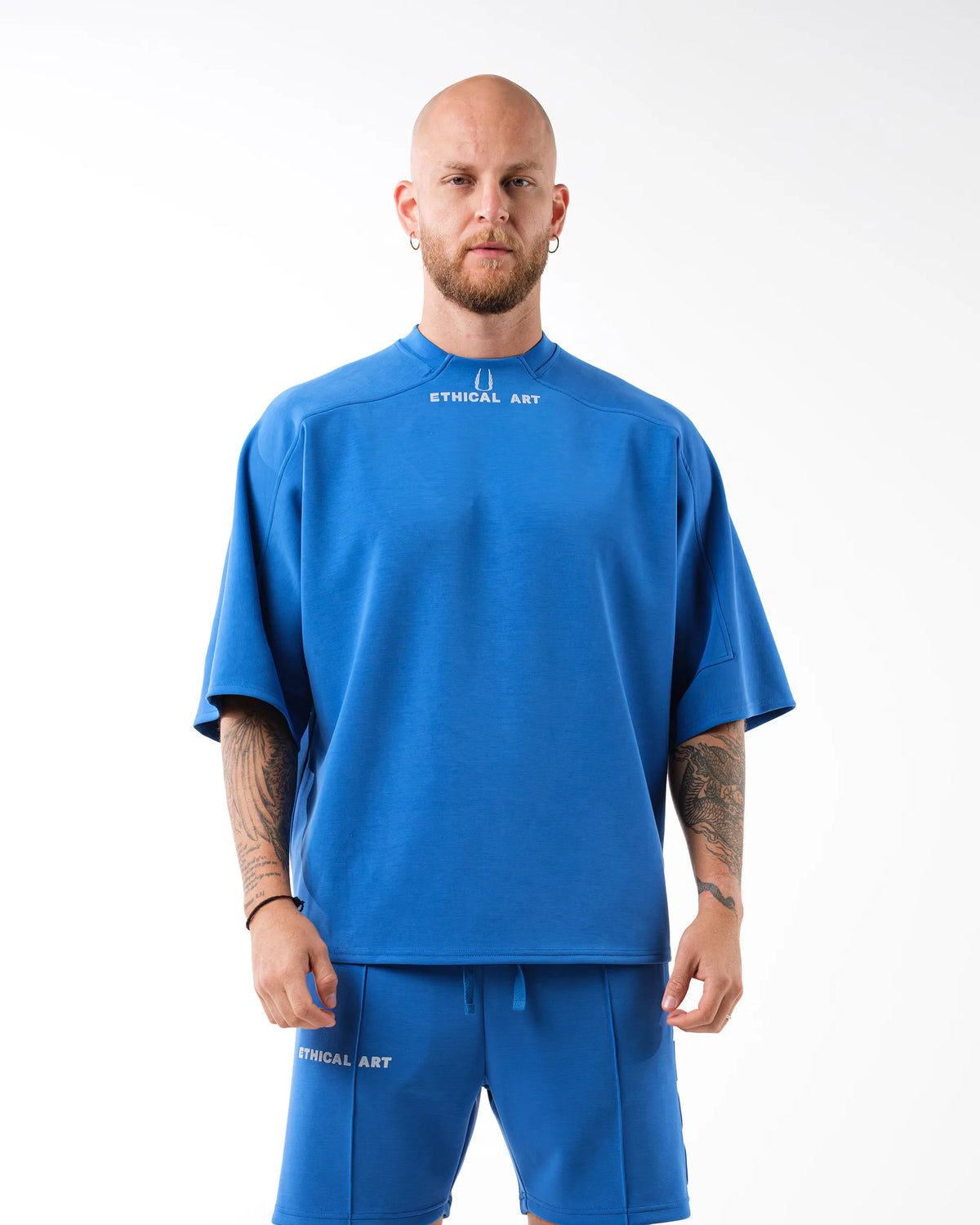 Embossed Oversized T-shirt, look-book photo