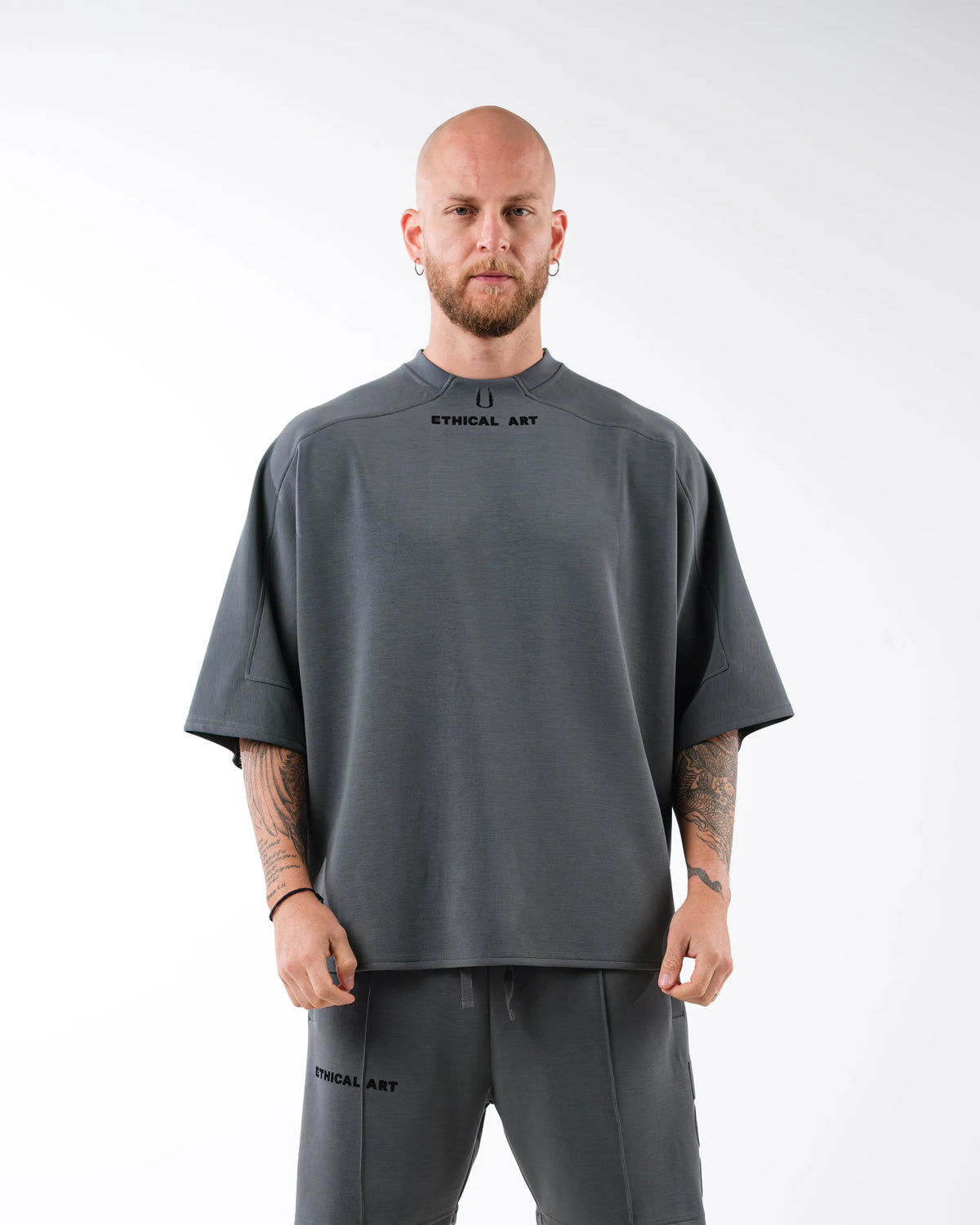 Embossed Oversized T-shirt, styled image