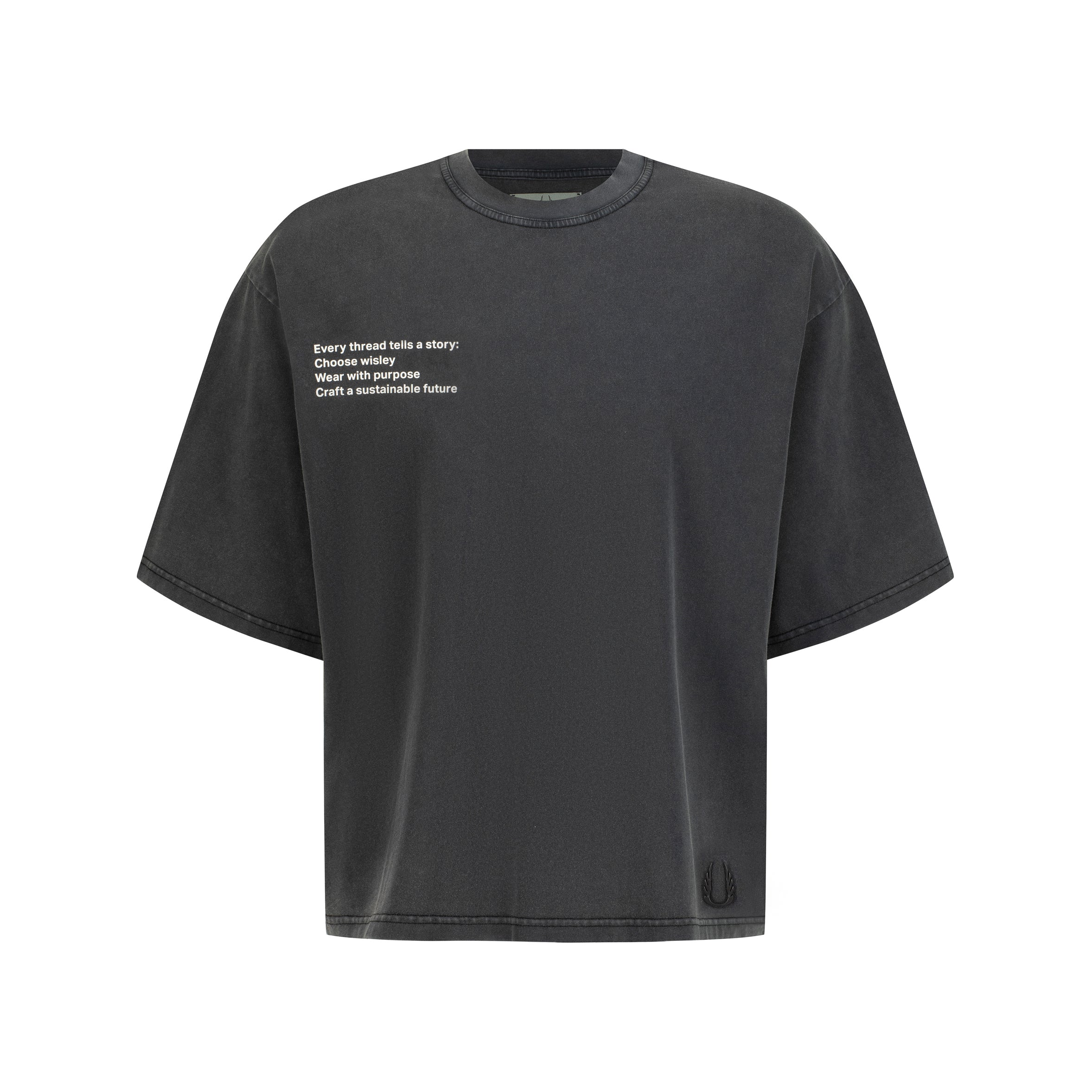 『DAI TEE EARTH GRAY L』 EGO Sustainable Curated Oversized Vintage Wash Tee | Unisex