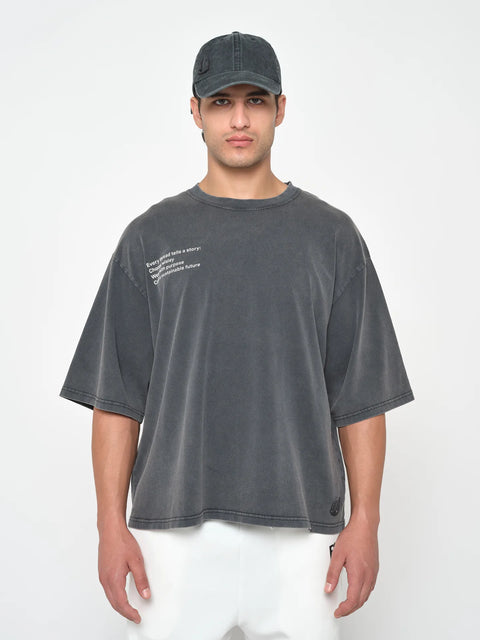 Oversized Cotton Washed T-Shirt
