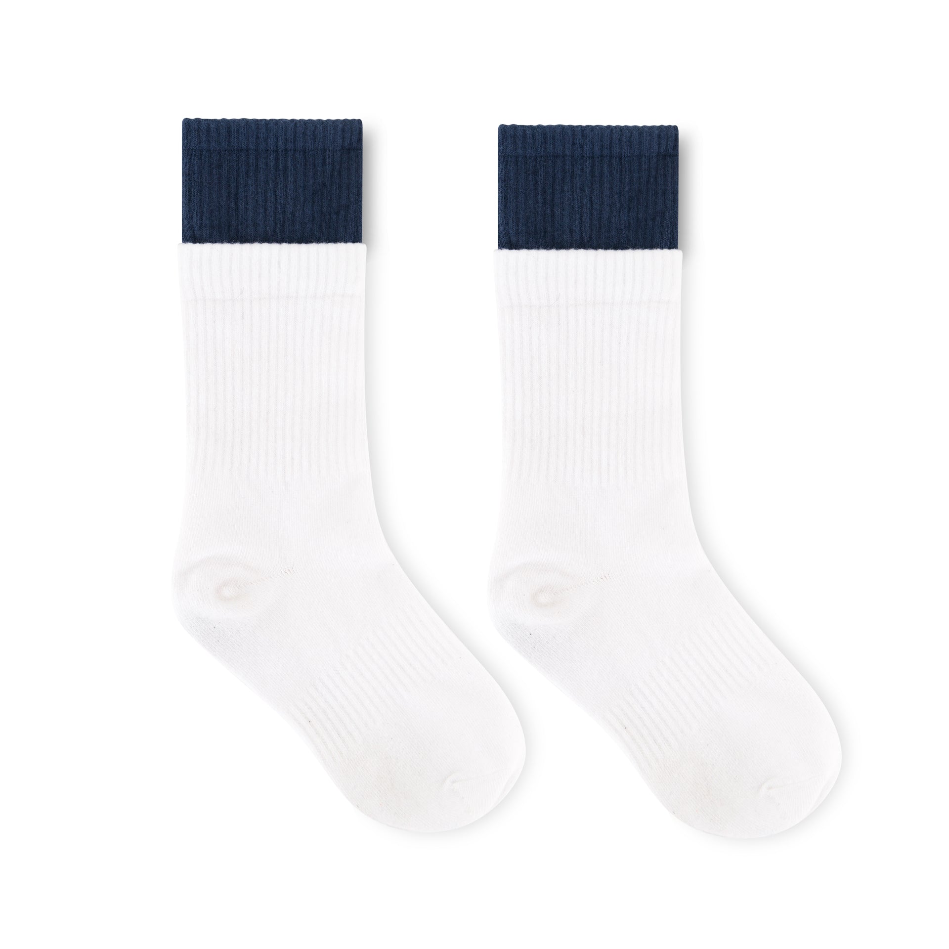 White with Blue Trim