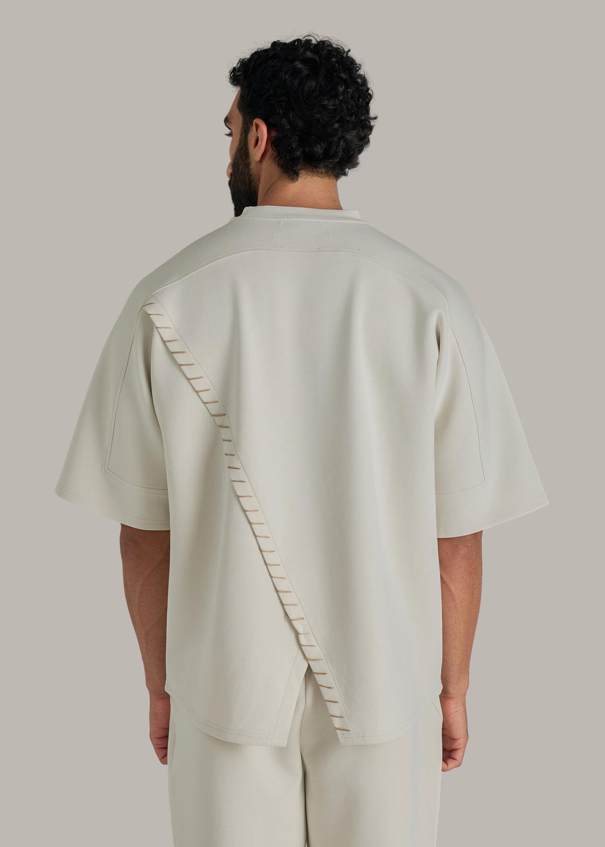 Hand-Stitched Oversized Modal T-Shirt