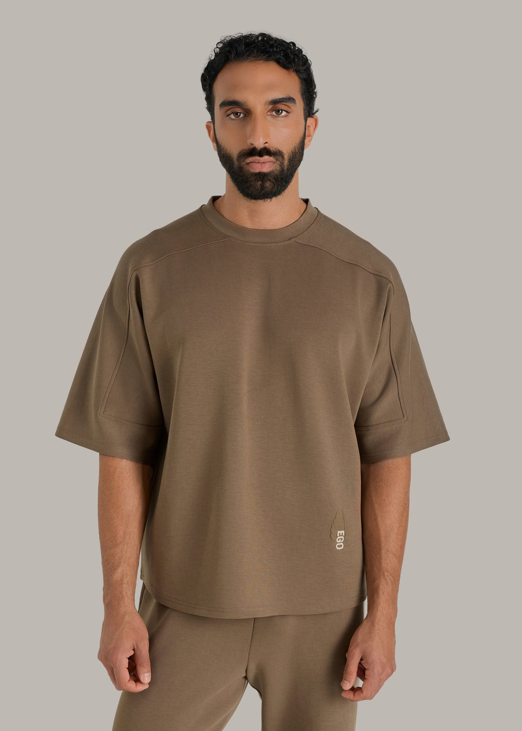Hand-Stitched Oversized Modal T-Shirt
