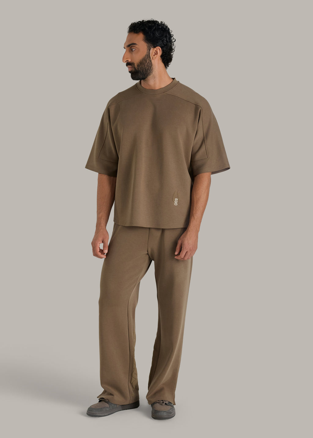 Illustrated Straight-Leg Modal Joggers