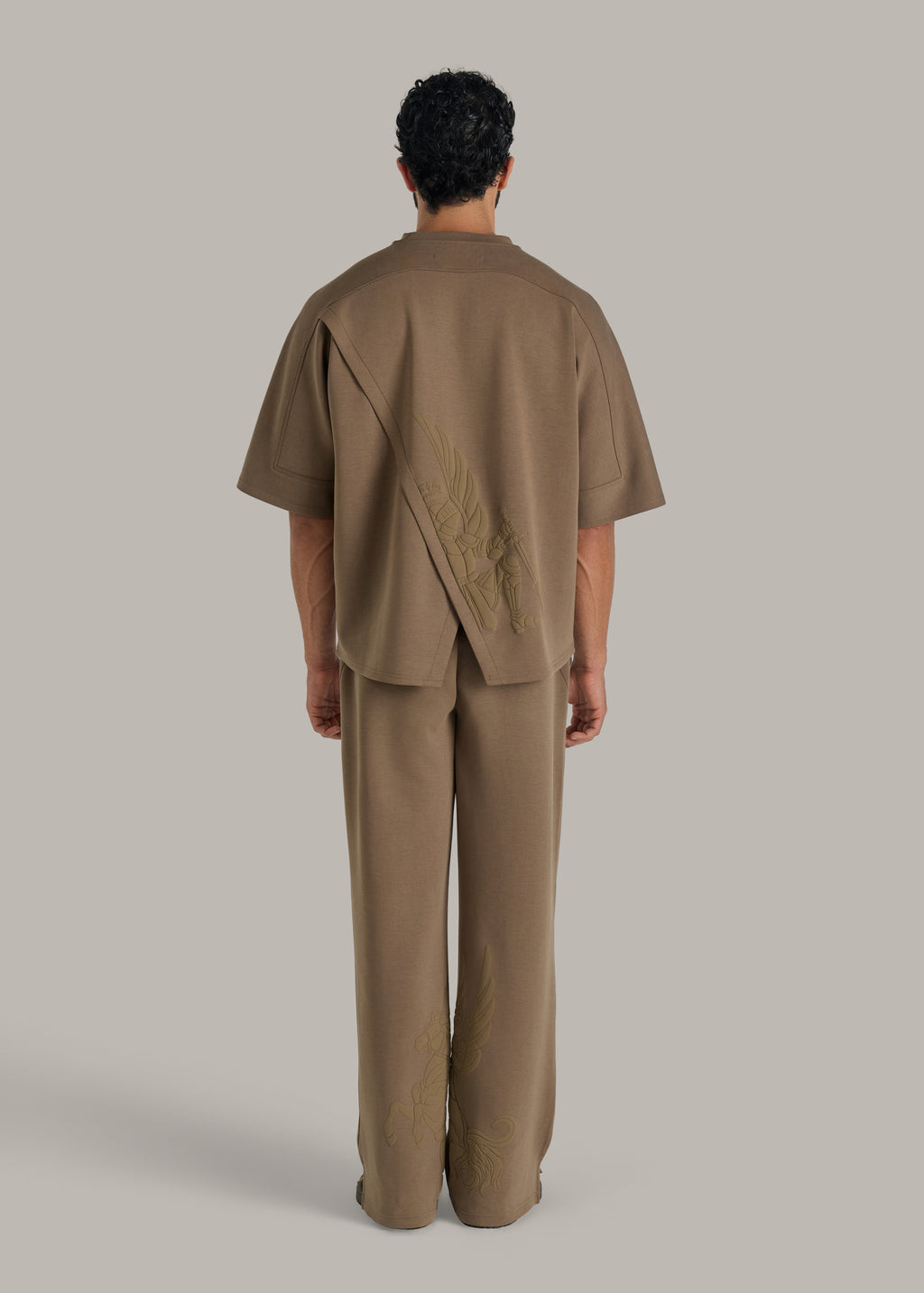 Illustrated Straight-Leg Modal Joggers