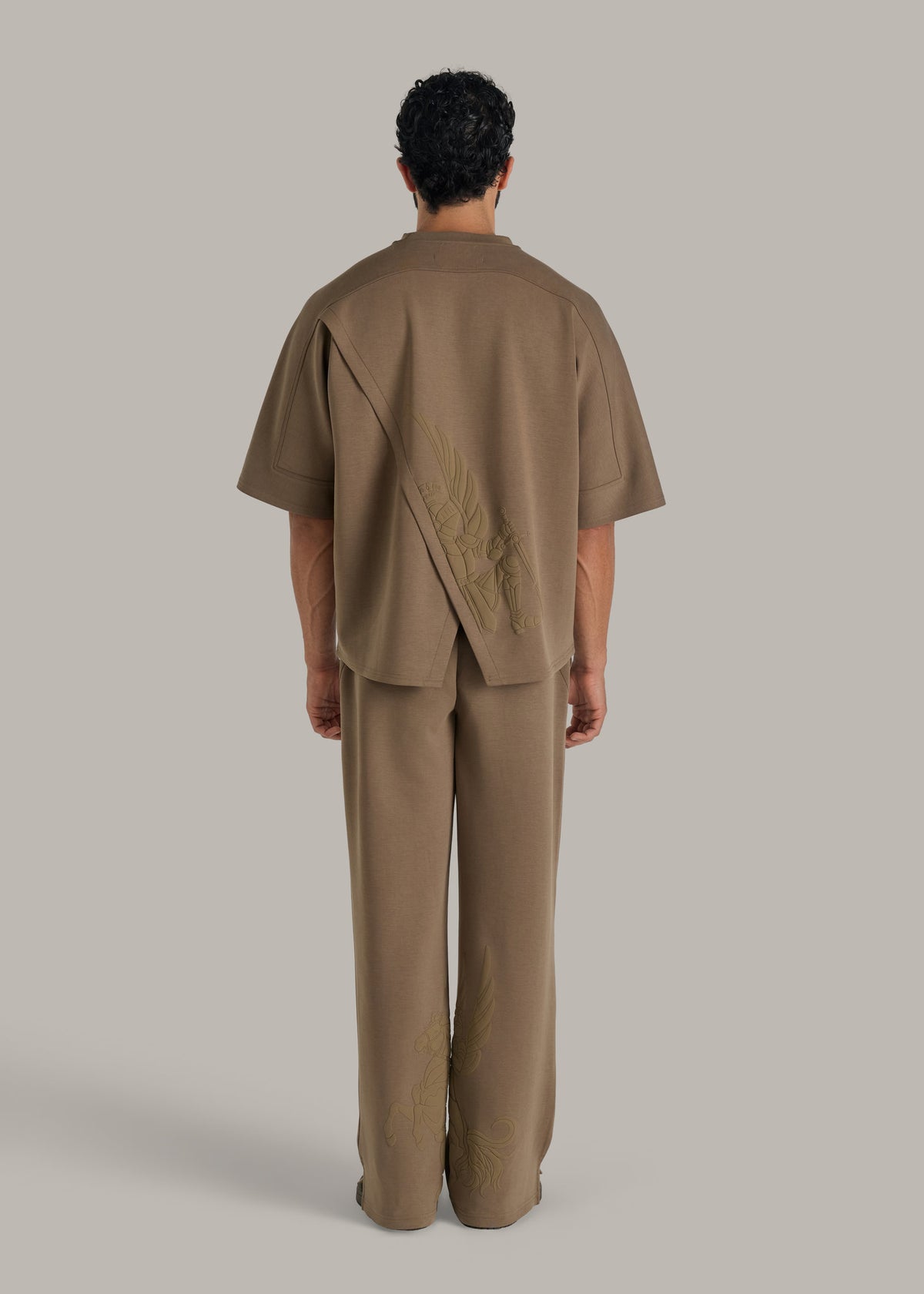 Illustrated Straight-Leg Modal Joggers