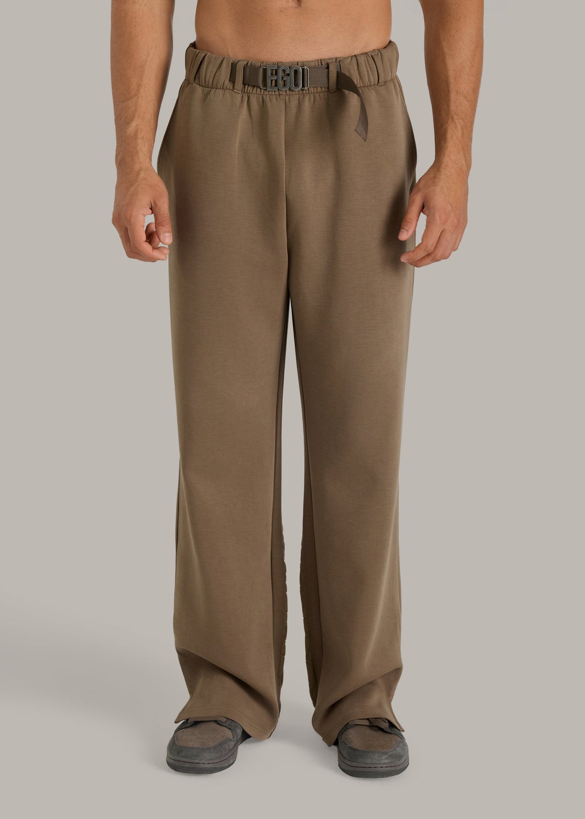 Plain Straight-Leg Modal Joggers