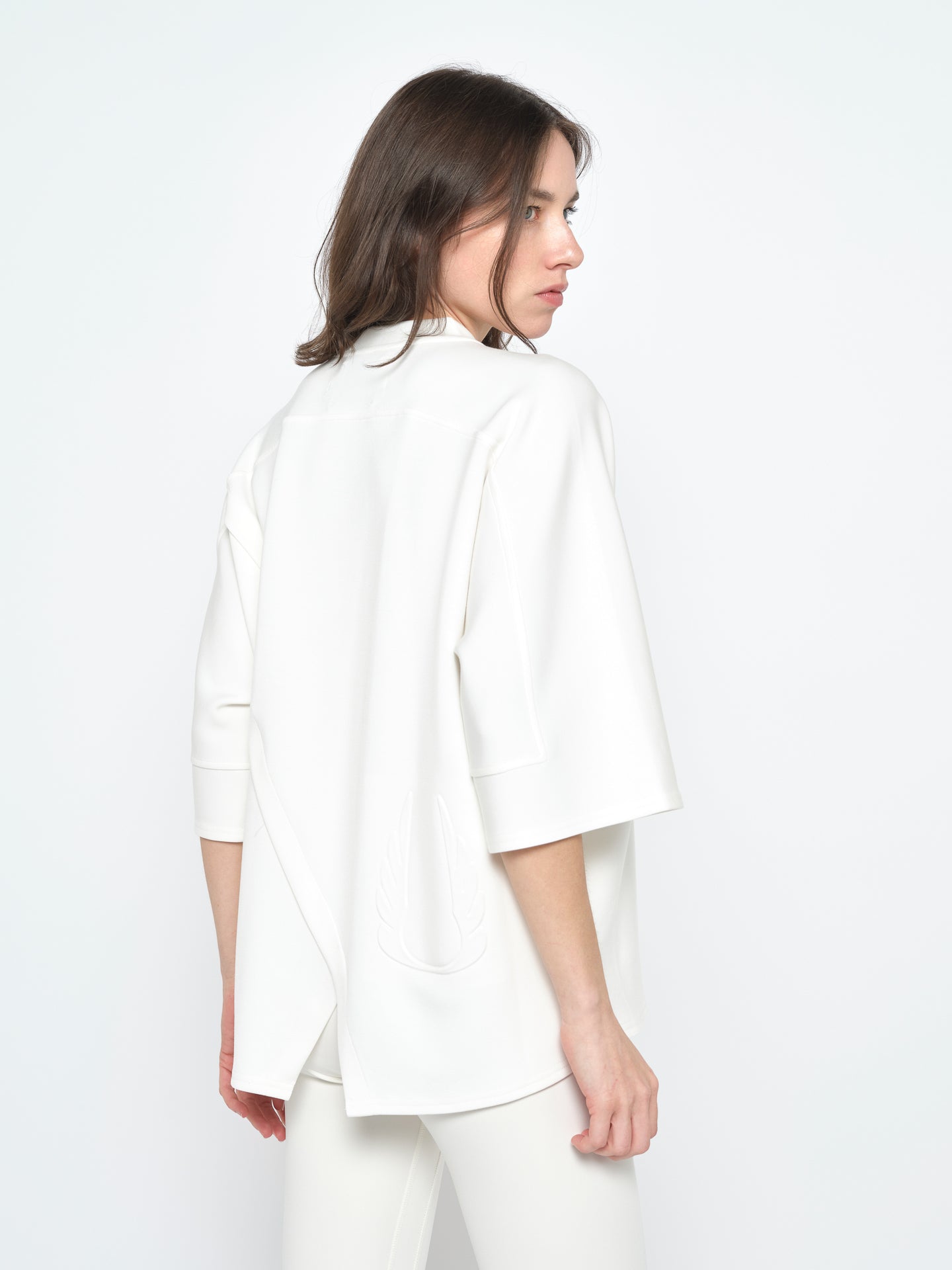 Off White with Blue