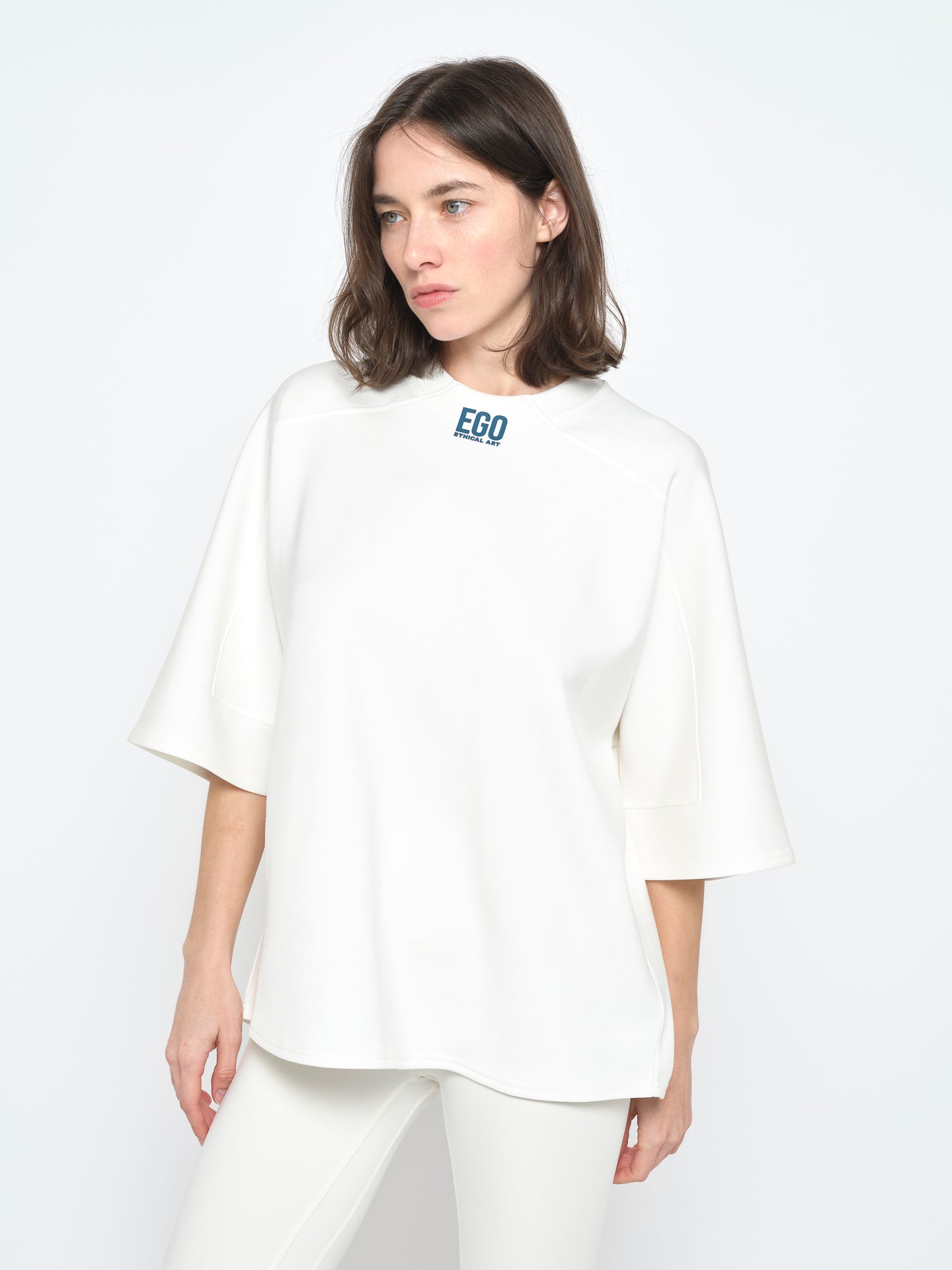 Off White with Blue