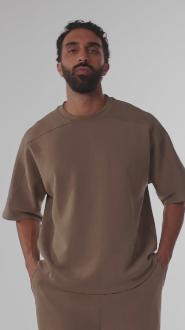 Hand-Stitched Oversized Modal T-Shirt
